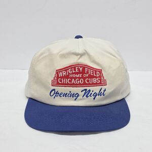 CHICAGO CUBS Wrigley Field 1988 Opening Night First Game Snapback Hat Vintage